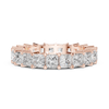 Eternity Band with Princess-Cut Diamonds in Prong Setting