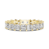Eternity Band with Princess-Cut Diamonds in Prong Setting
