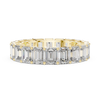 Eternity Band with Emerald-Cut Diamonds in Prong Setting