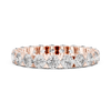 Eternity Band with Round Diamonds in Scalloped Basket Setting
