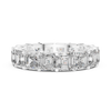 Eternity Band with Asscher-Cut Diamonds in Prong Setting