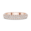 Pav‚ Diamond Eternity Band in Rose Gold