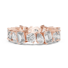 Eternity Band with Mixed-Cut Diamonds in Prong Setting