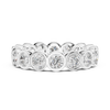 Elegant bezel-set diamond eternity band.
