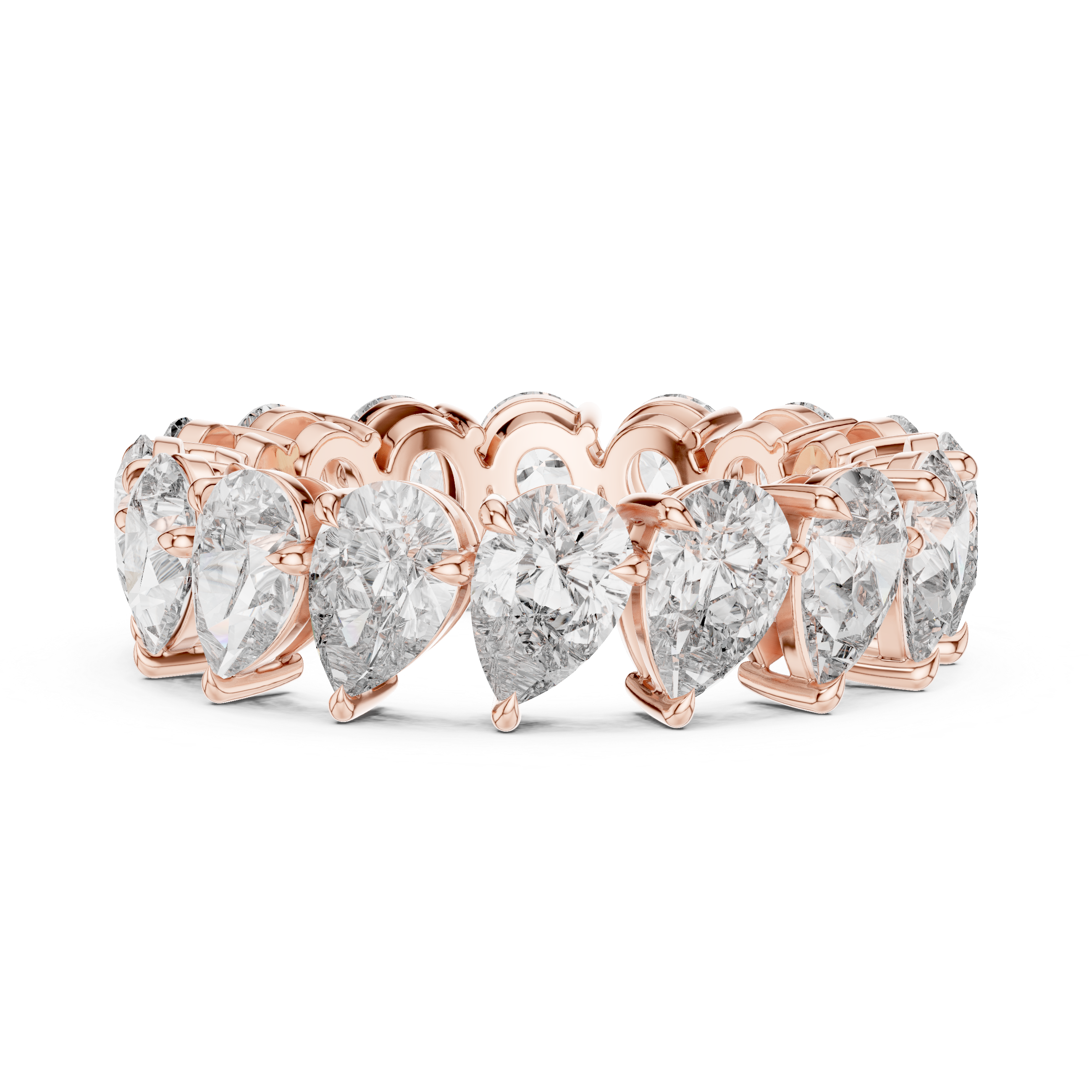 Pear-Shaped Diamond Eternity Ring