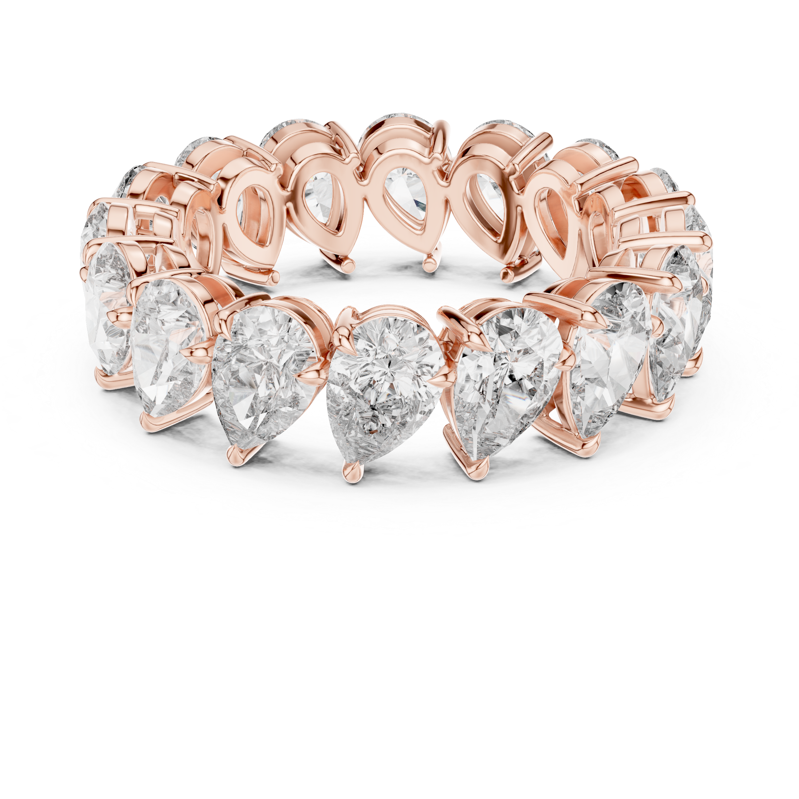 Pear-Shaped Diamond Eternity Ring