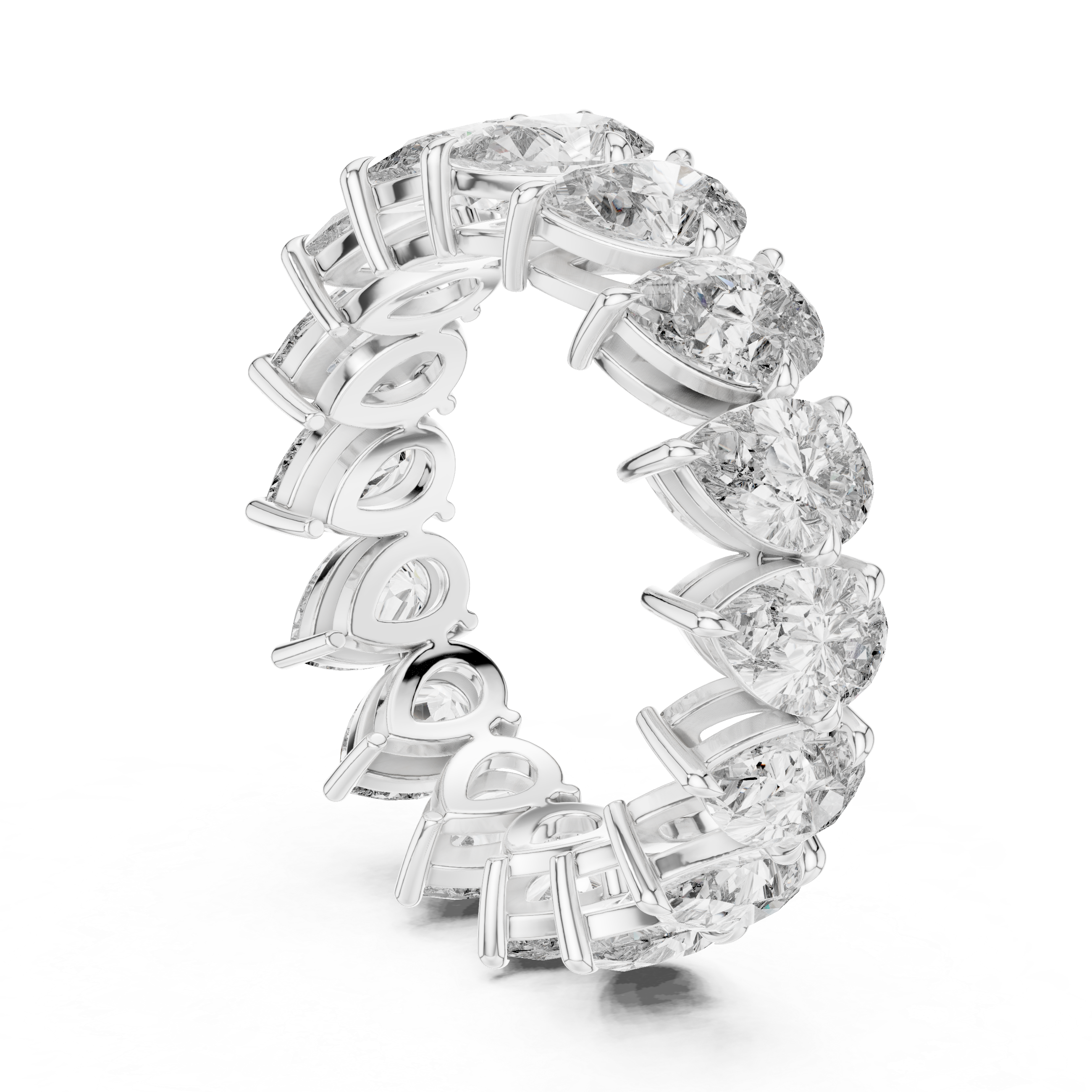 Pear-Shaped Diamond Eternity Ring