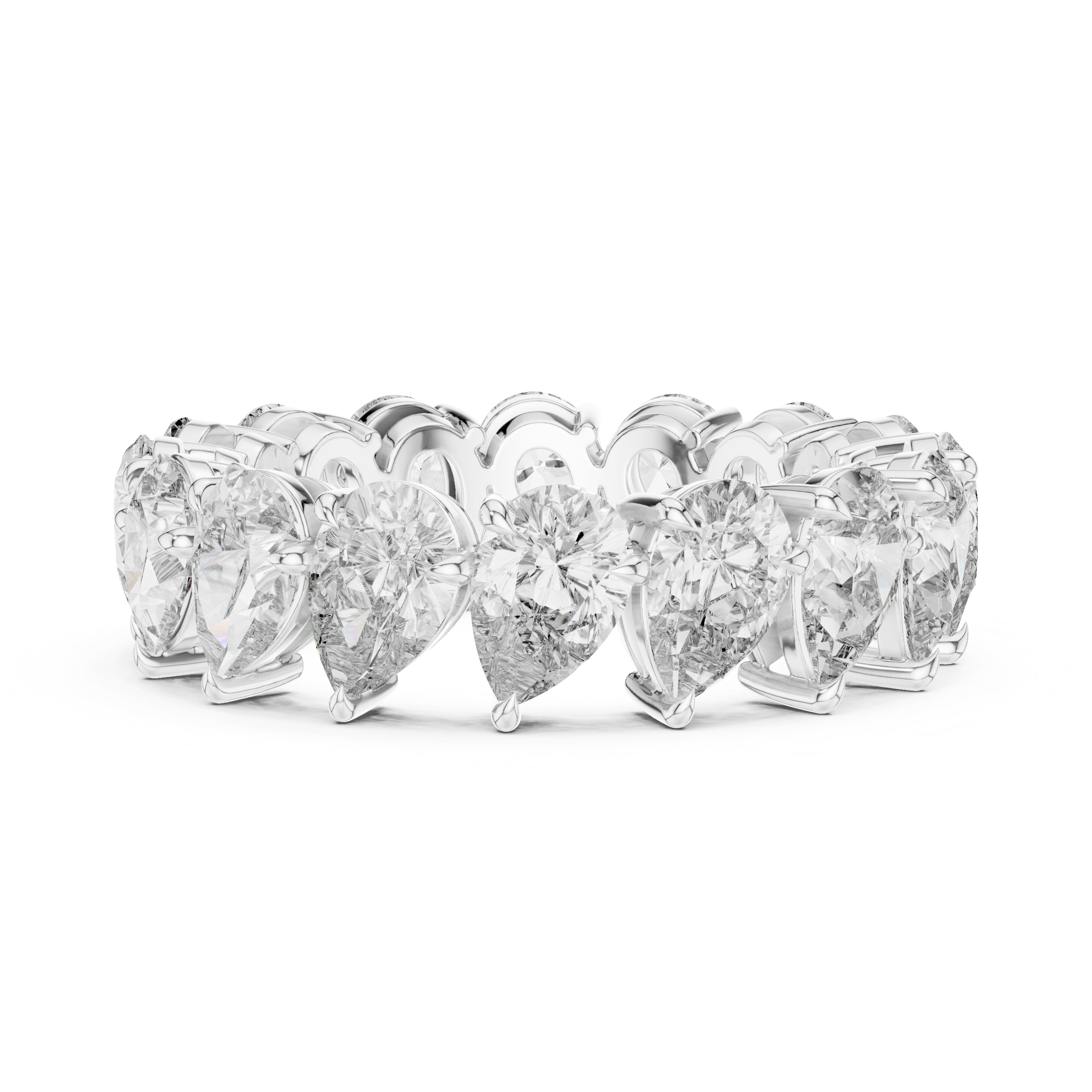 Pear-Shaped Diamond Eternity Ring