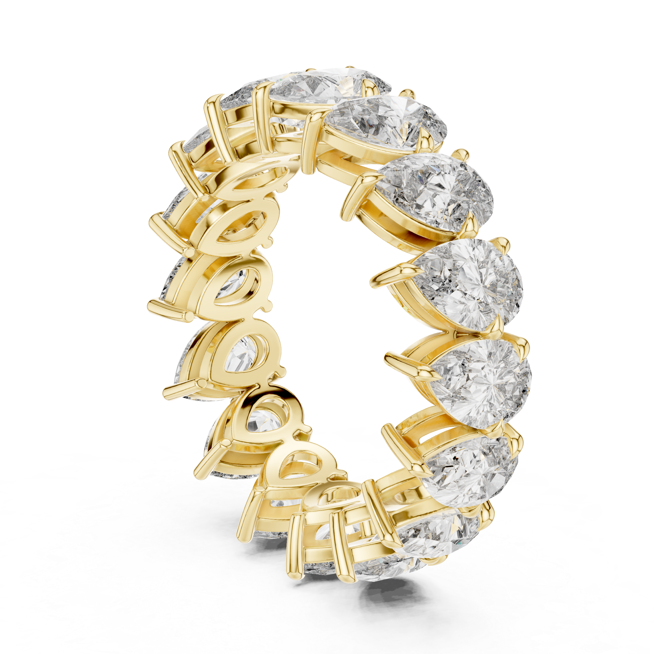 Pear-Shaped Diamond Eternity Ring