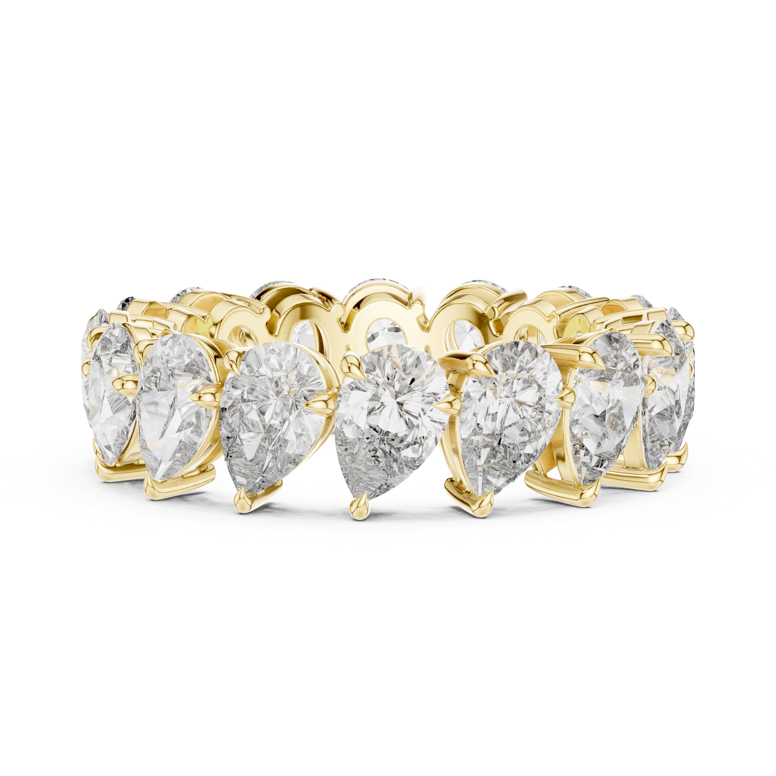 Pear-Shaped Diamond Eternity Ring