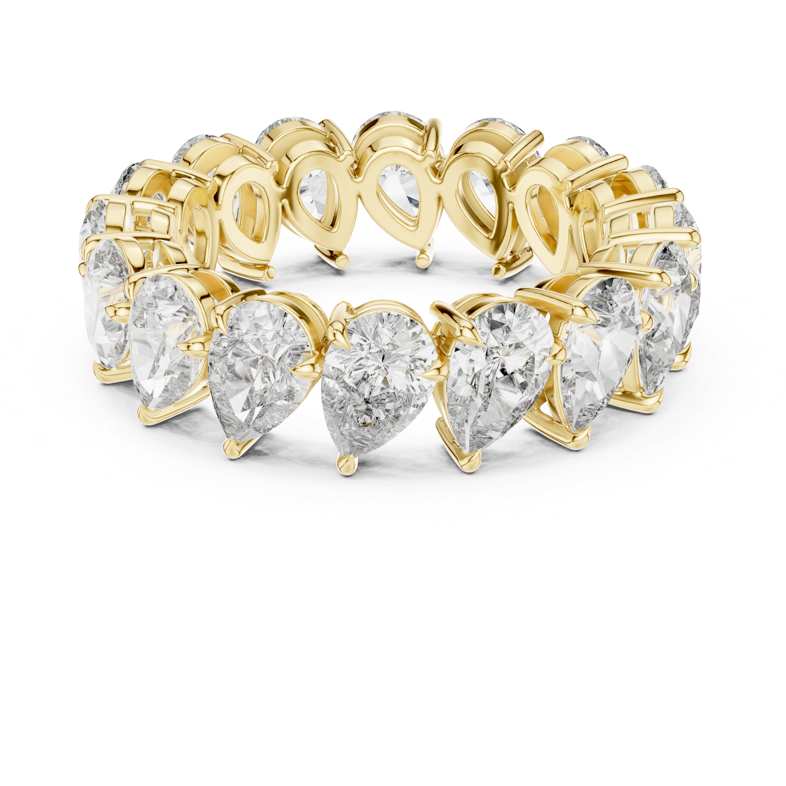 Pear-Shaped Diamond Eternity Ring
