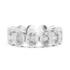 Bezel Set Oval Diamond Eternity Band