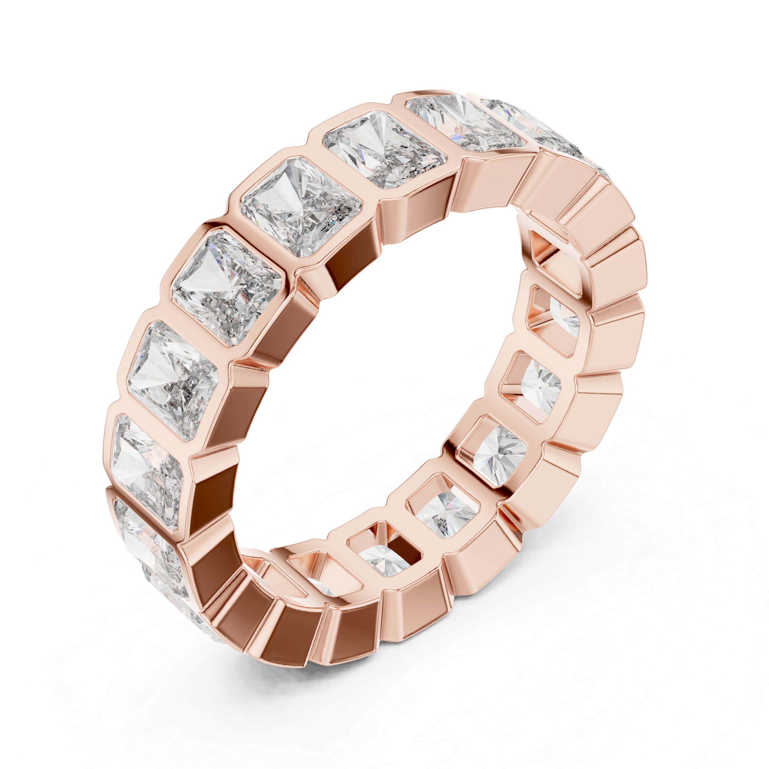 Eternity Band with Square-Cut Diamonds