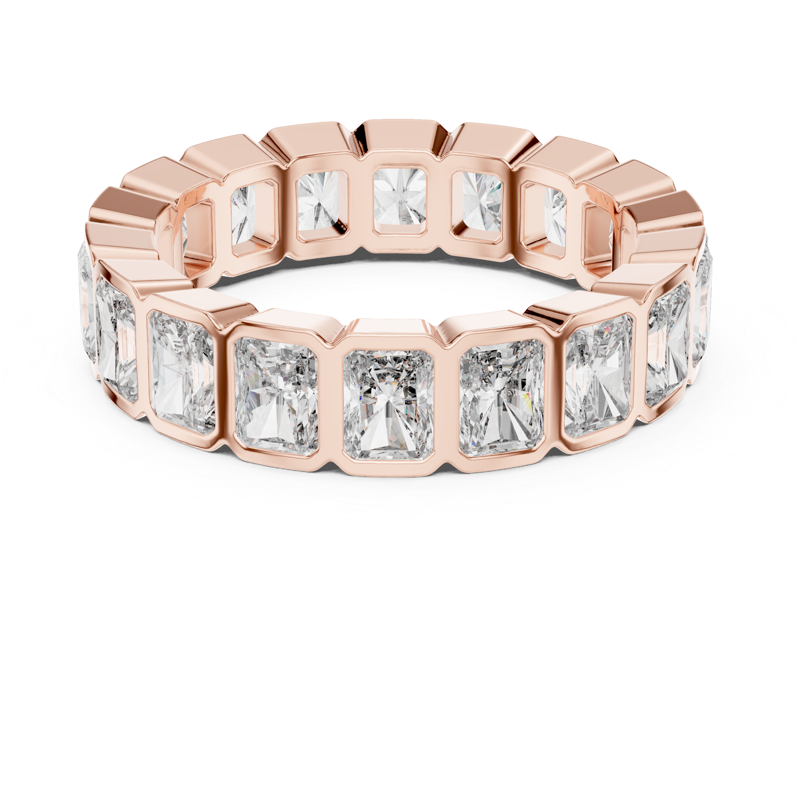 Eternity Band with Square-Cut Diamonds