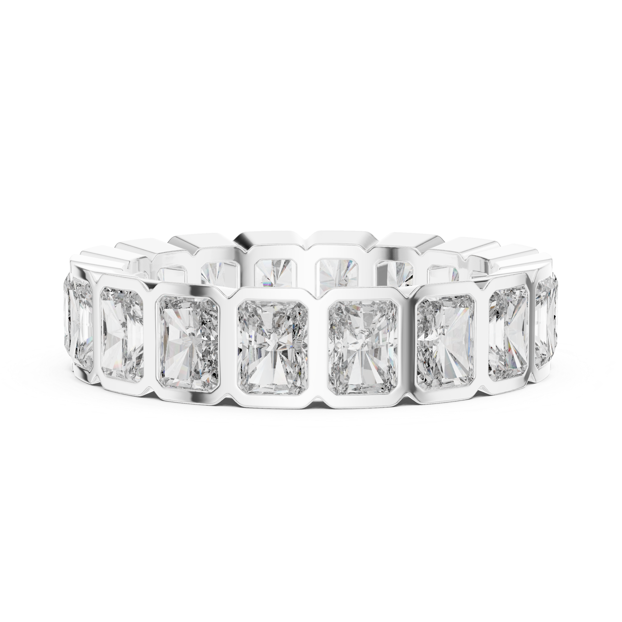 Eternity Band with Square-Cut Diamonds