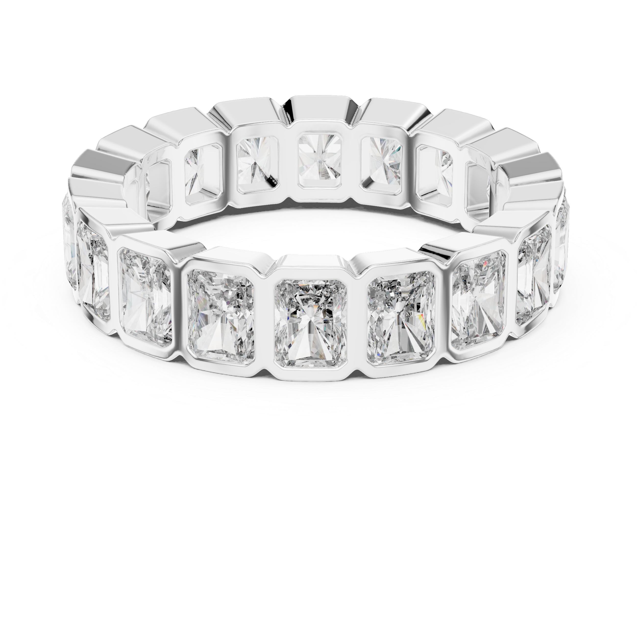 Eternity Band with Square-Cut Diamonds
