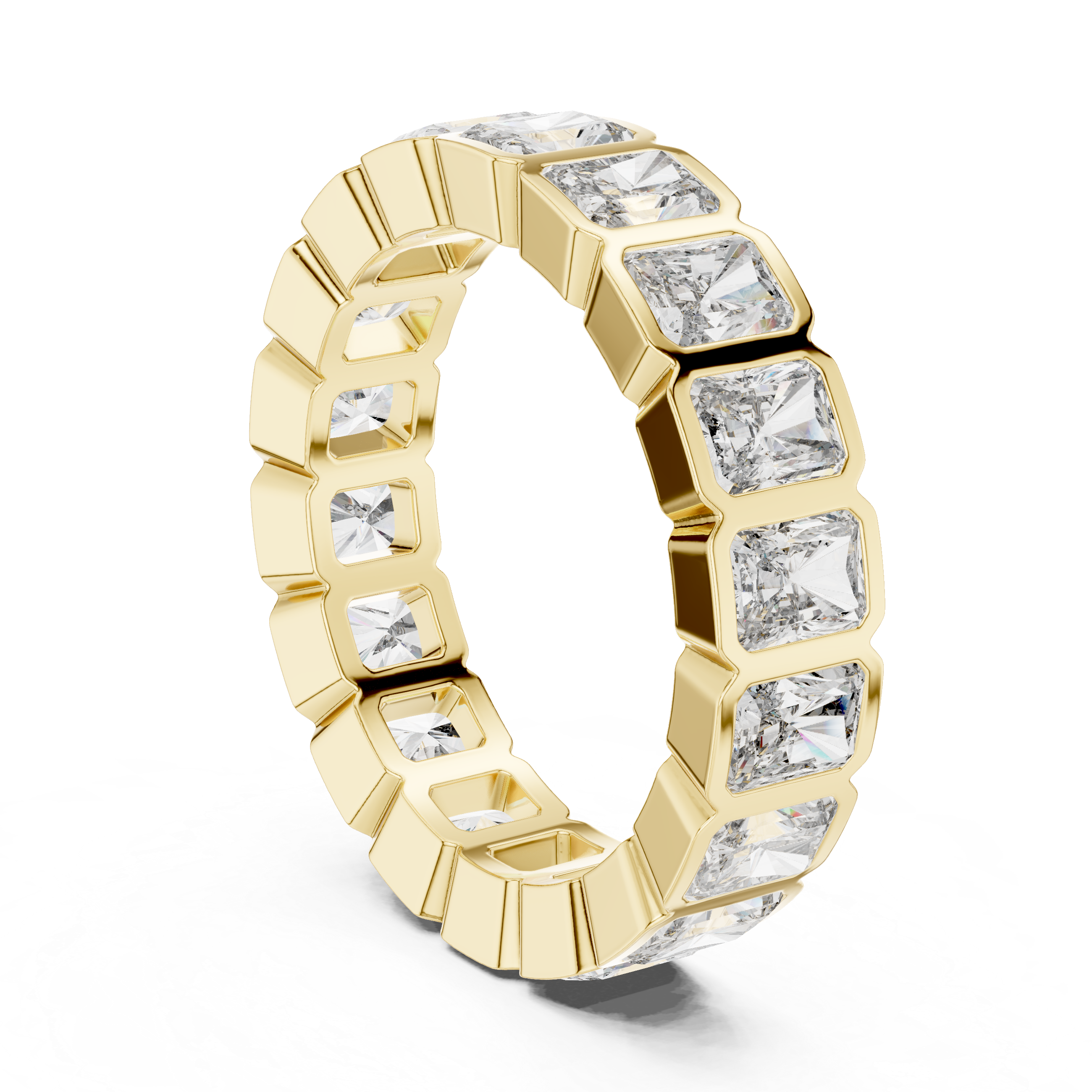Eternity Band with Square-Cut Diamonds