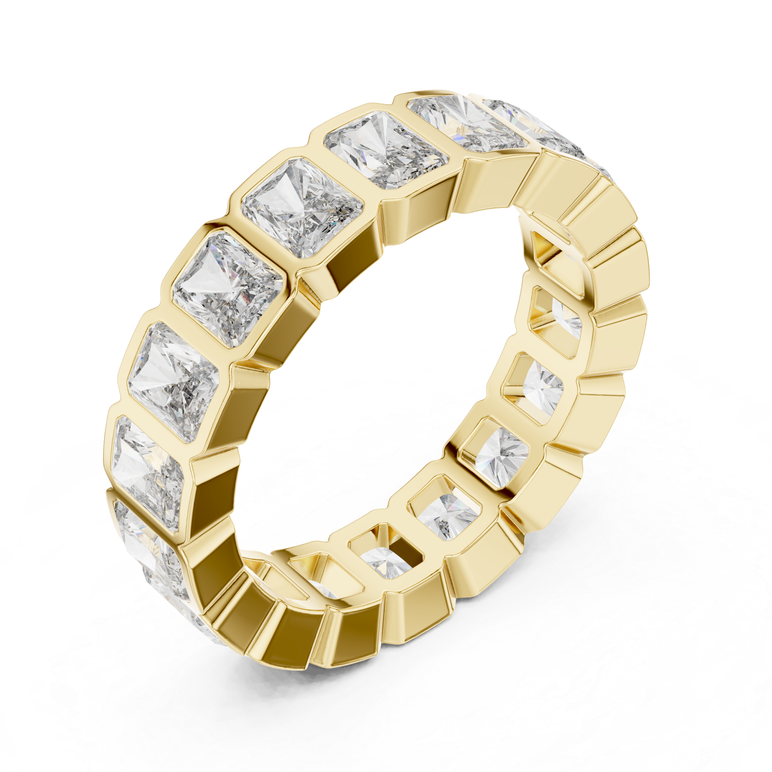 Eternity Band with Square-Cut Diamonds