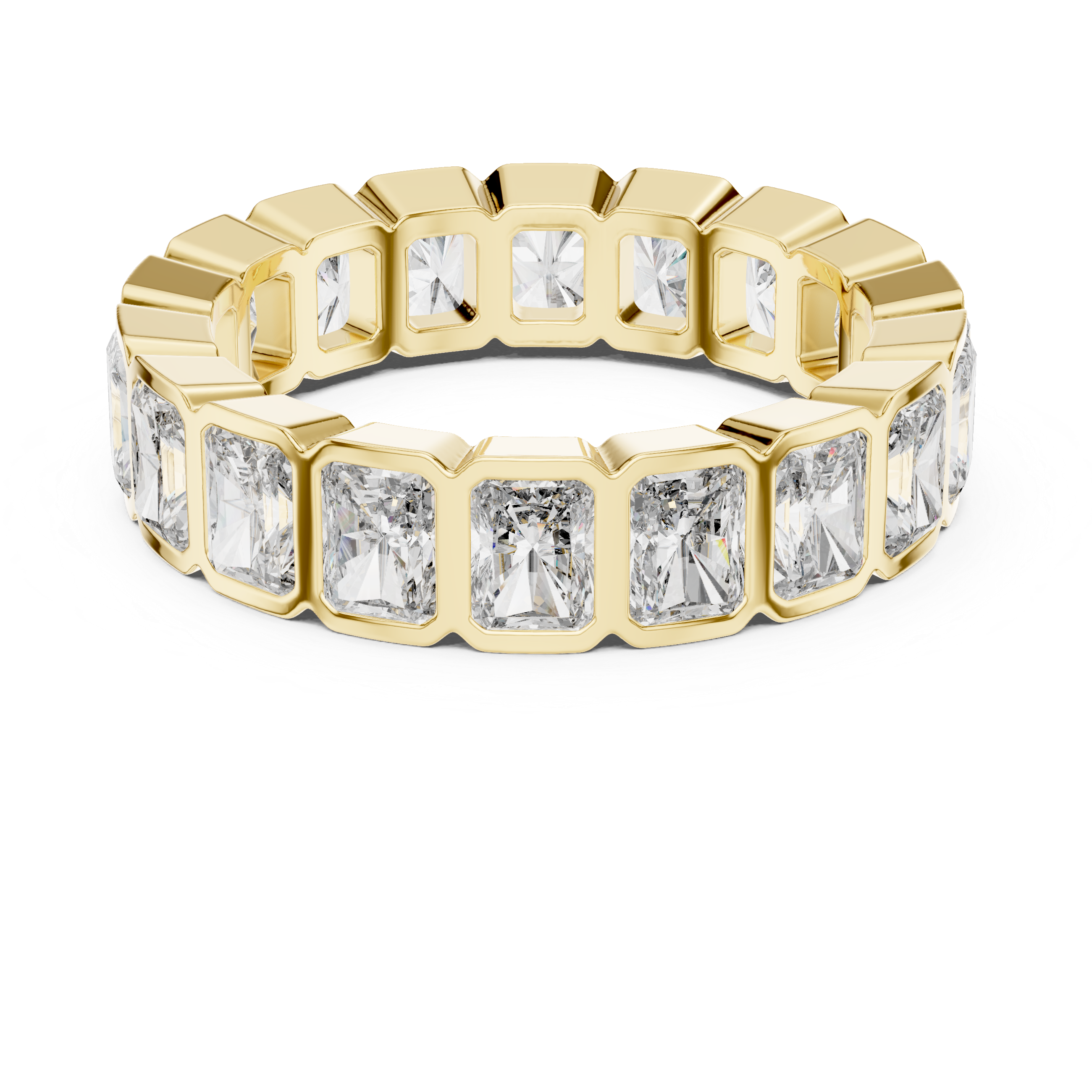 Eternity Band with Square-Cut Diamonds