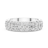 Triple Row Round Diamond Eternity Band