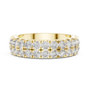 Triple Row Round Diamond Eternity Band