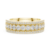 Triple Row Diamond Eternity Band