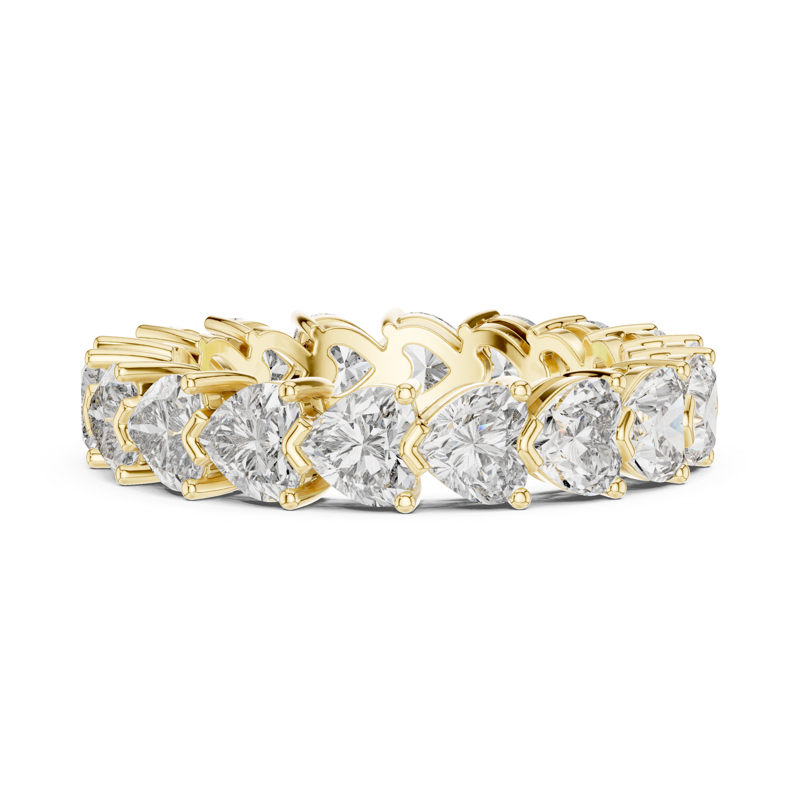 Pear cut diamond eternity band