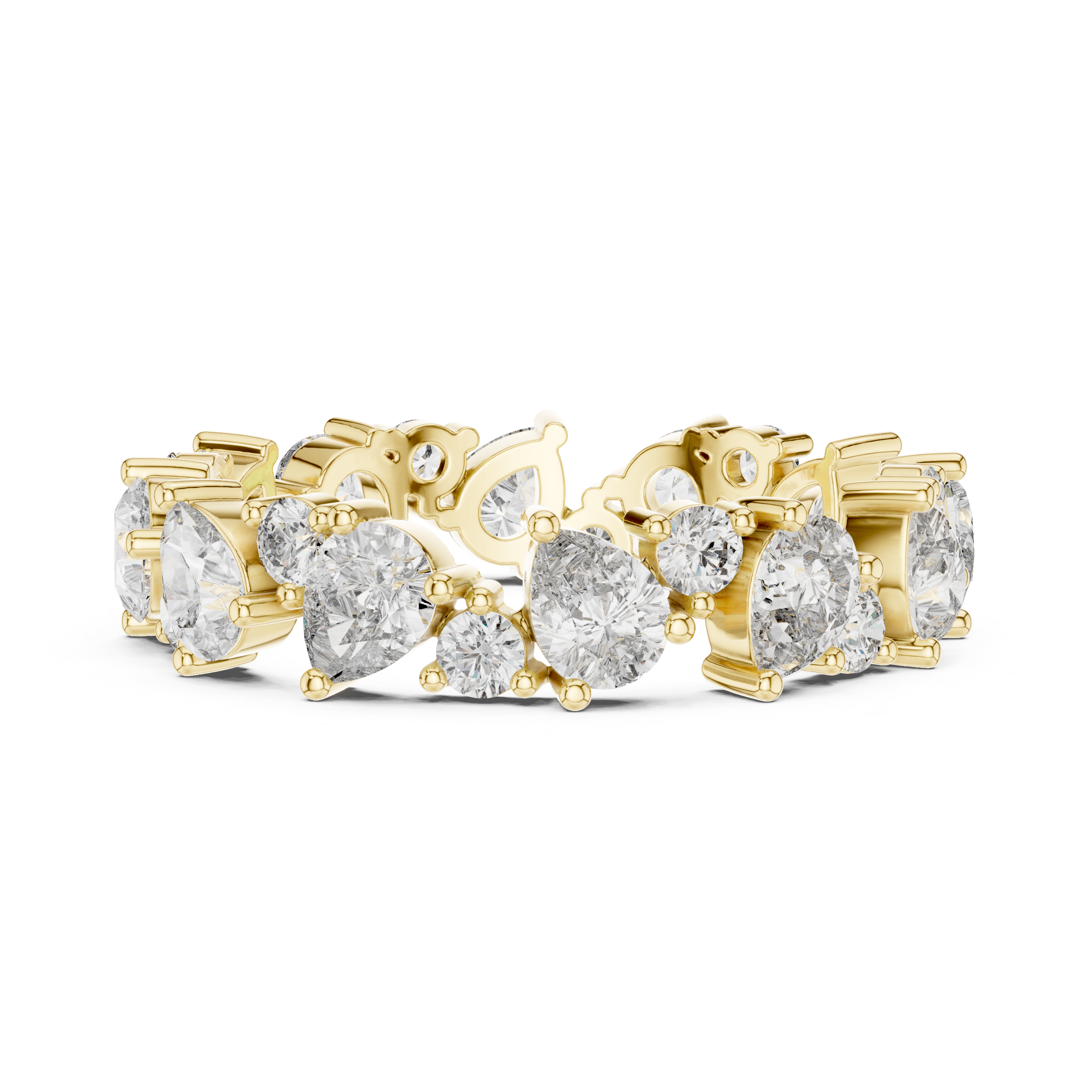 Love Pear Diamond Eternity Band