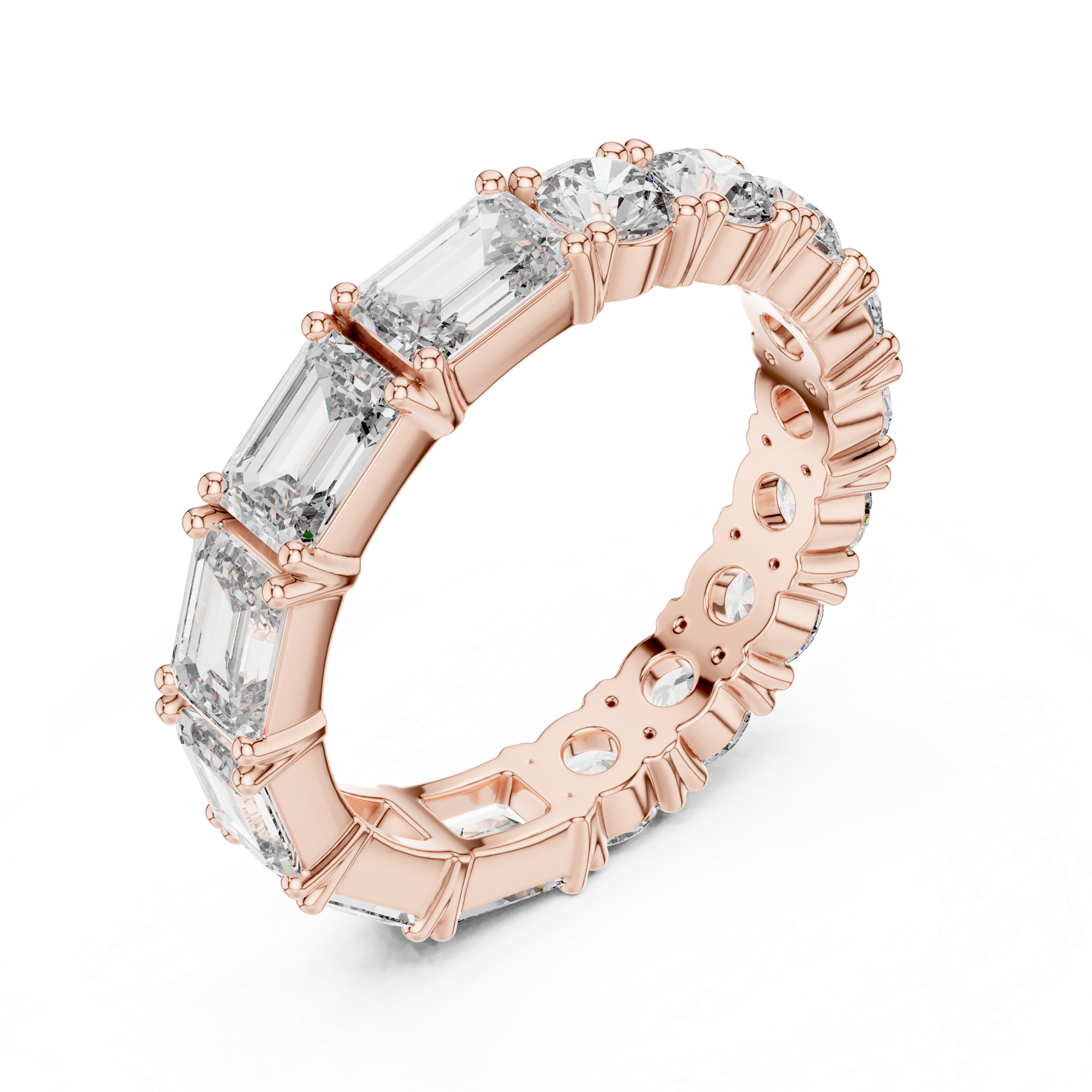 Round Diamond Eternity Band