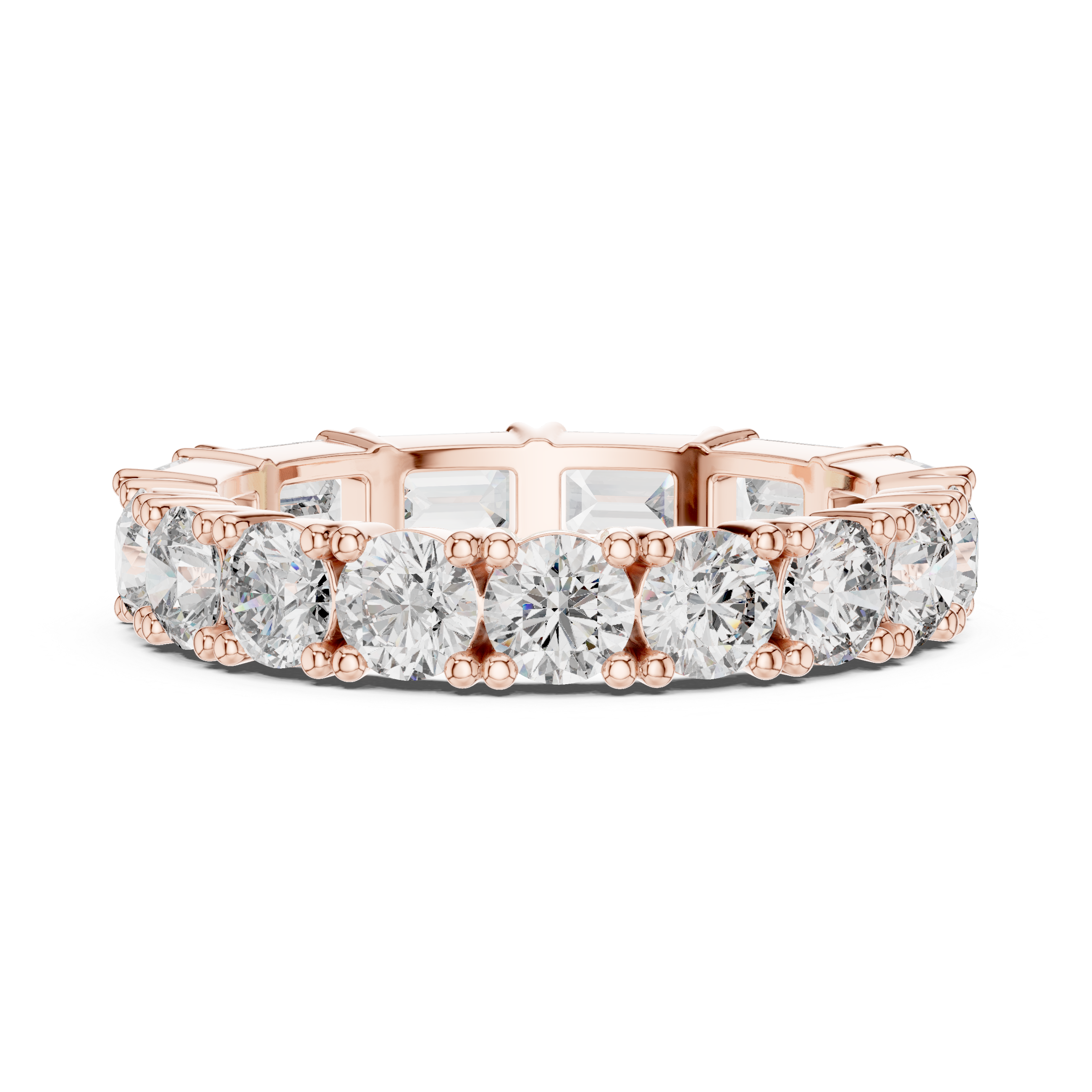 Round Diamond Eternity Band