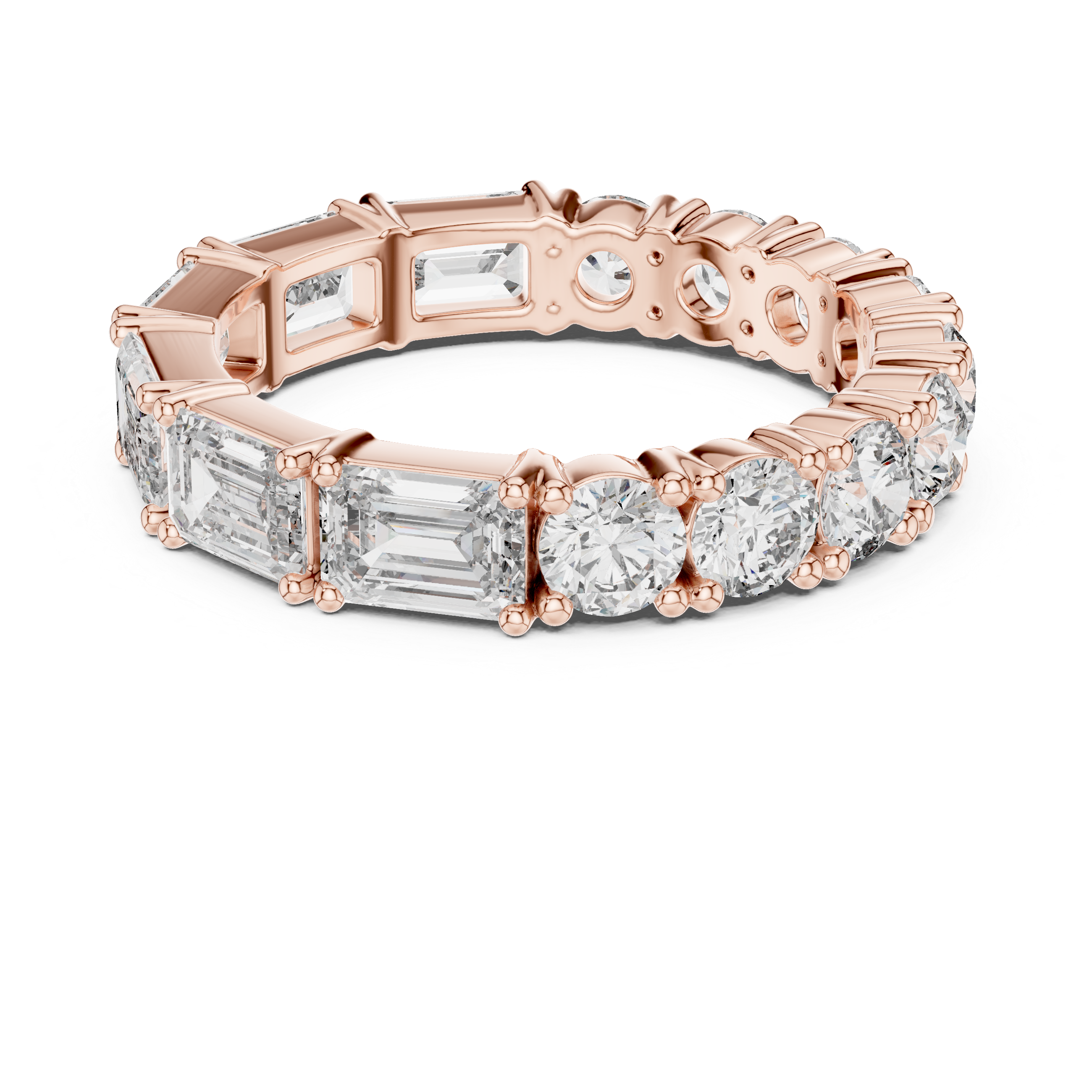 Round Diamond Eternity Band