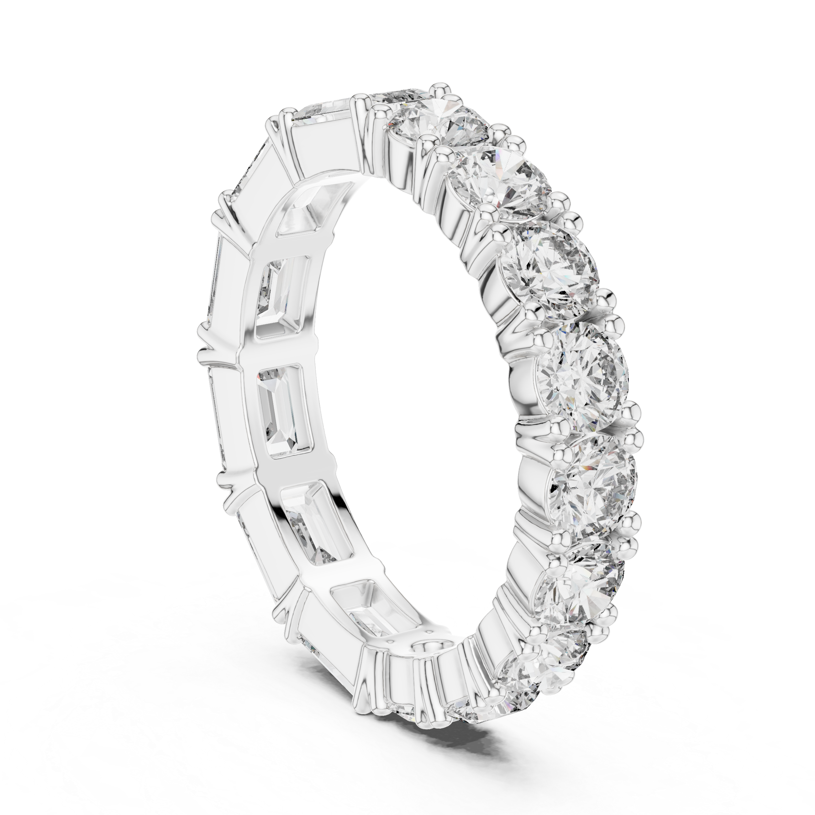 Round Diamond Eternity Band