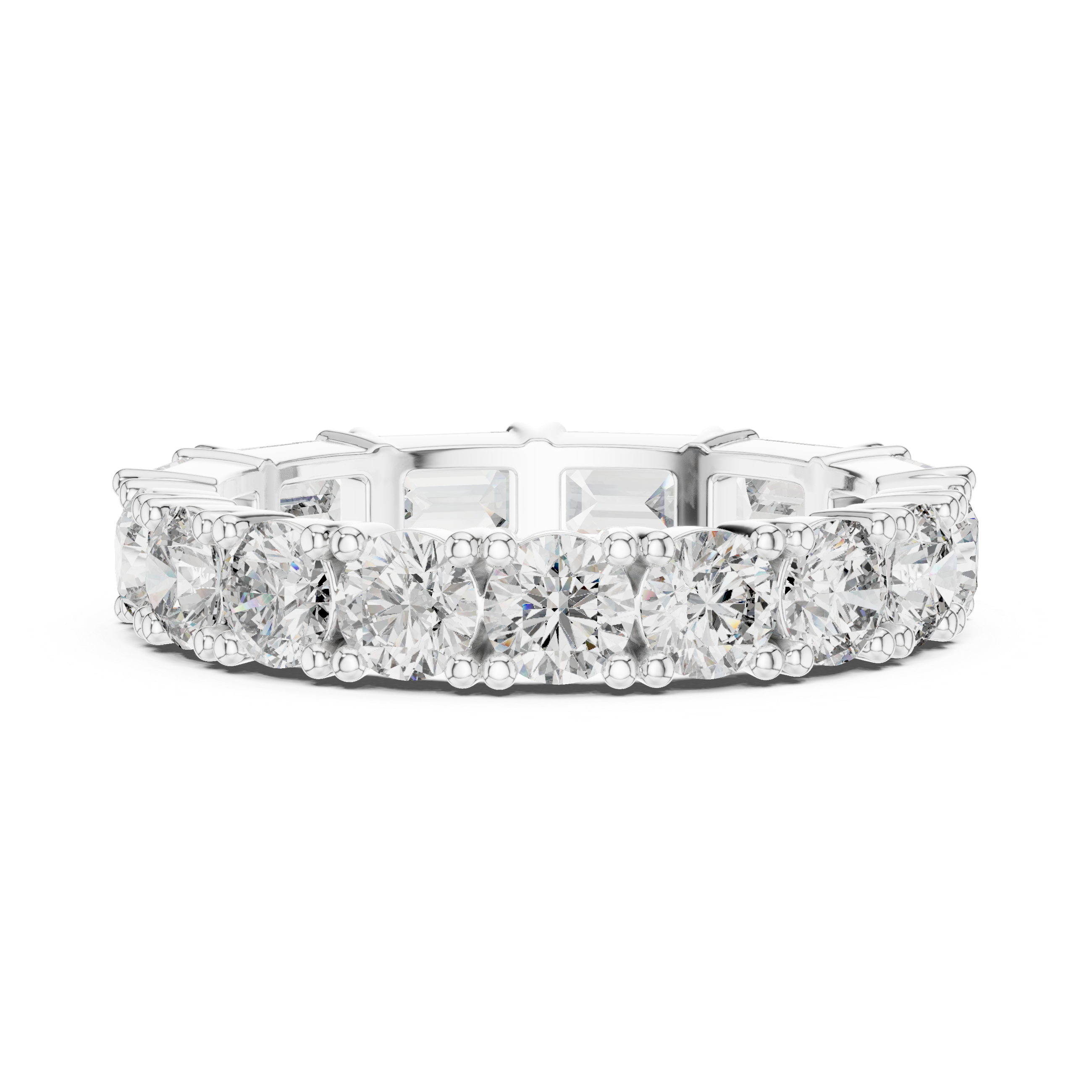 Round Diamond Eternity Band