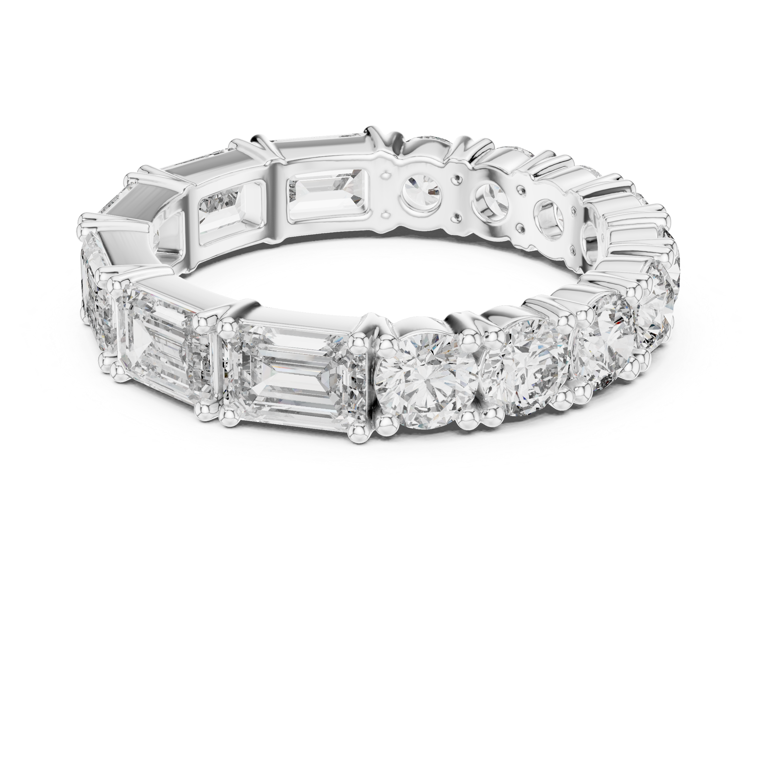 Round Diamond Eternity Band