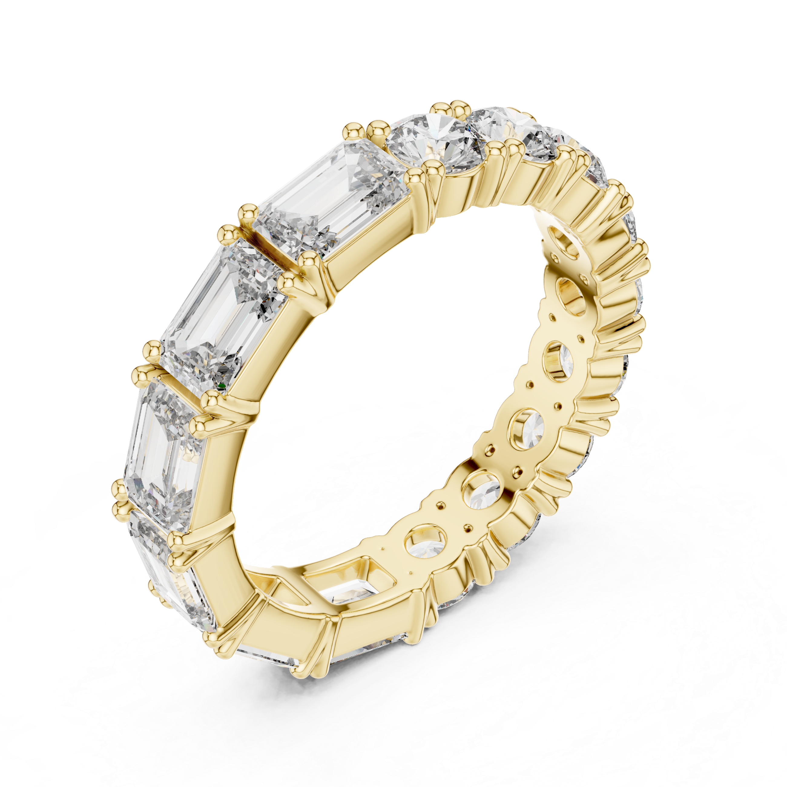 Round Diamond Eternity Band
