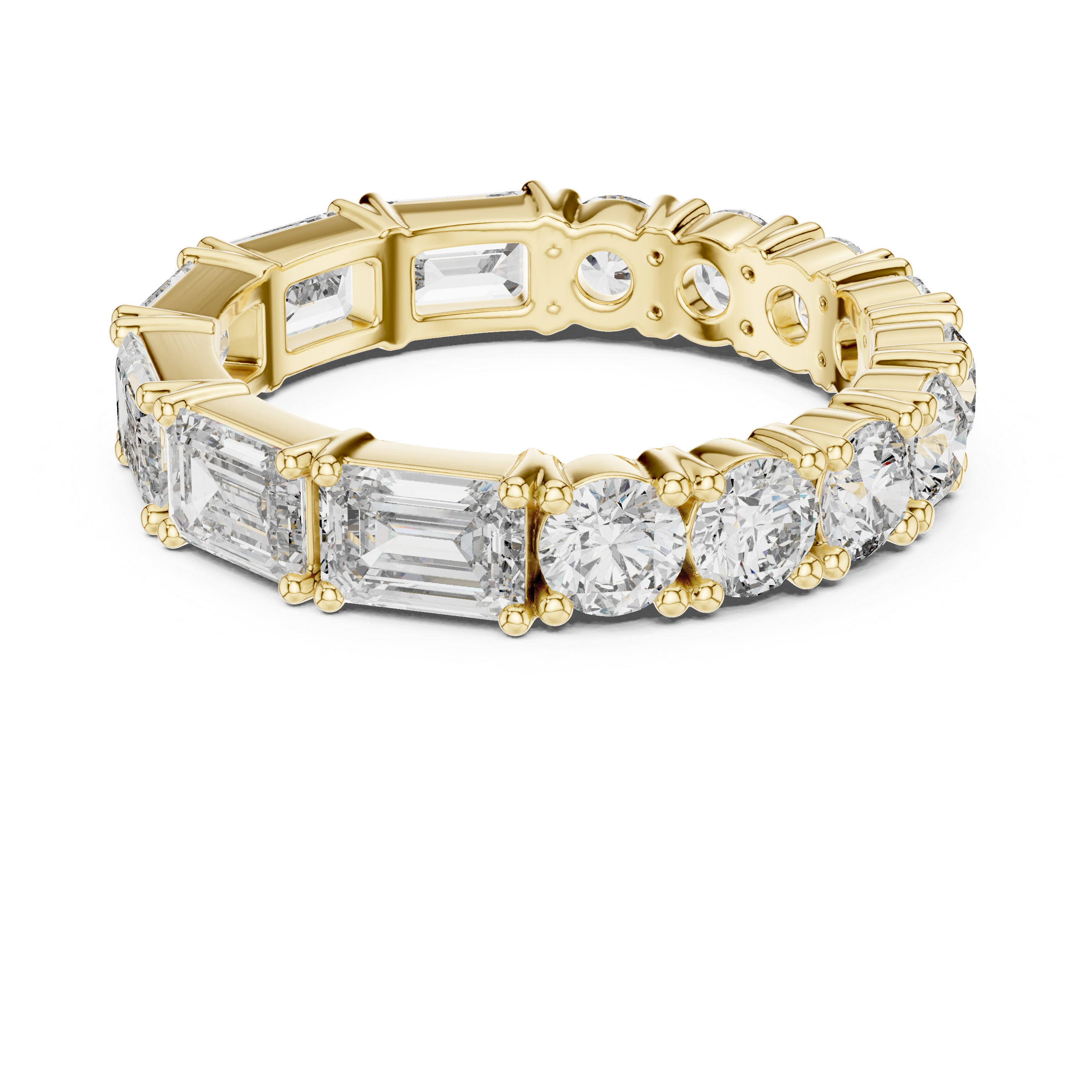 Round Diamond Eternity Band