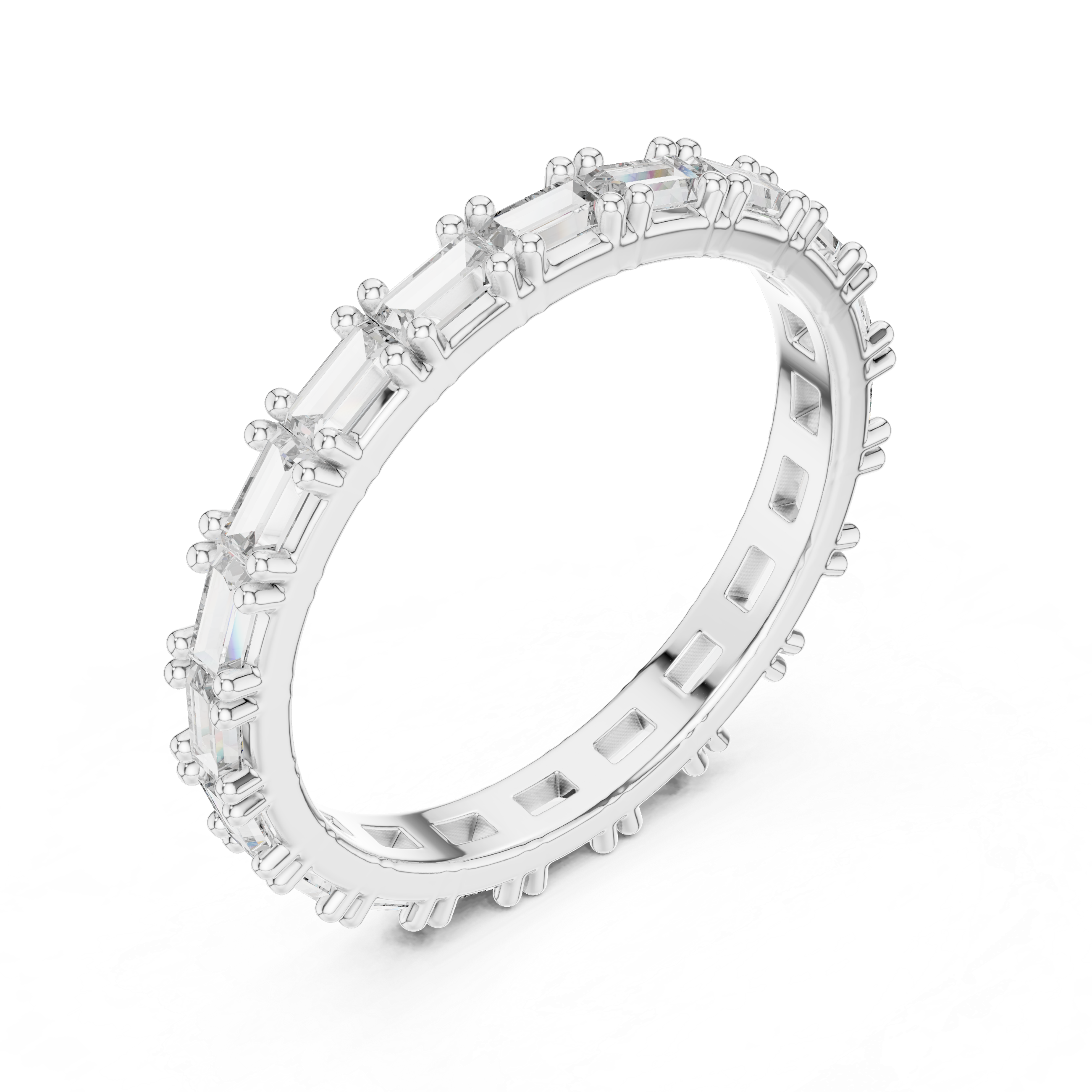 Emerald-Cut Diamond Eternity Band