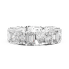 Mixed Shape Diamond Eternity Band with Round and Emerald Cut Stones