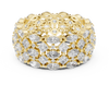 Triple Row Marquise and Cushion Cut Diamond Eternity Band