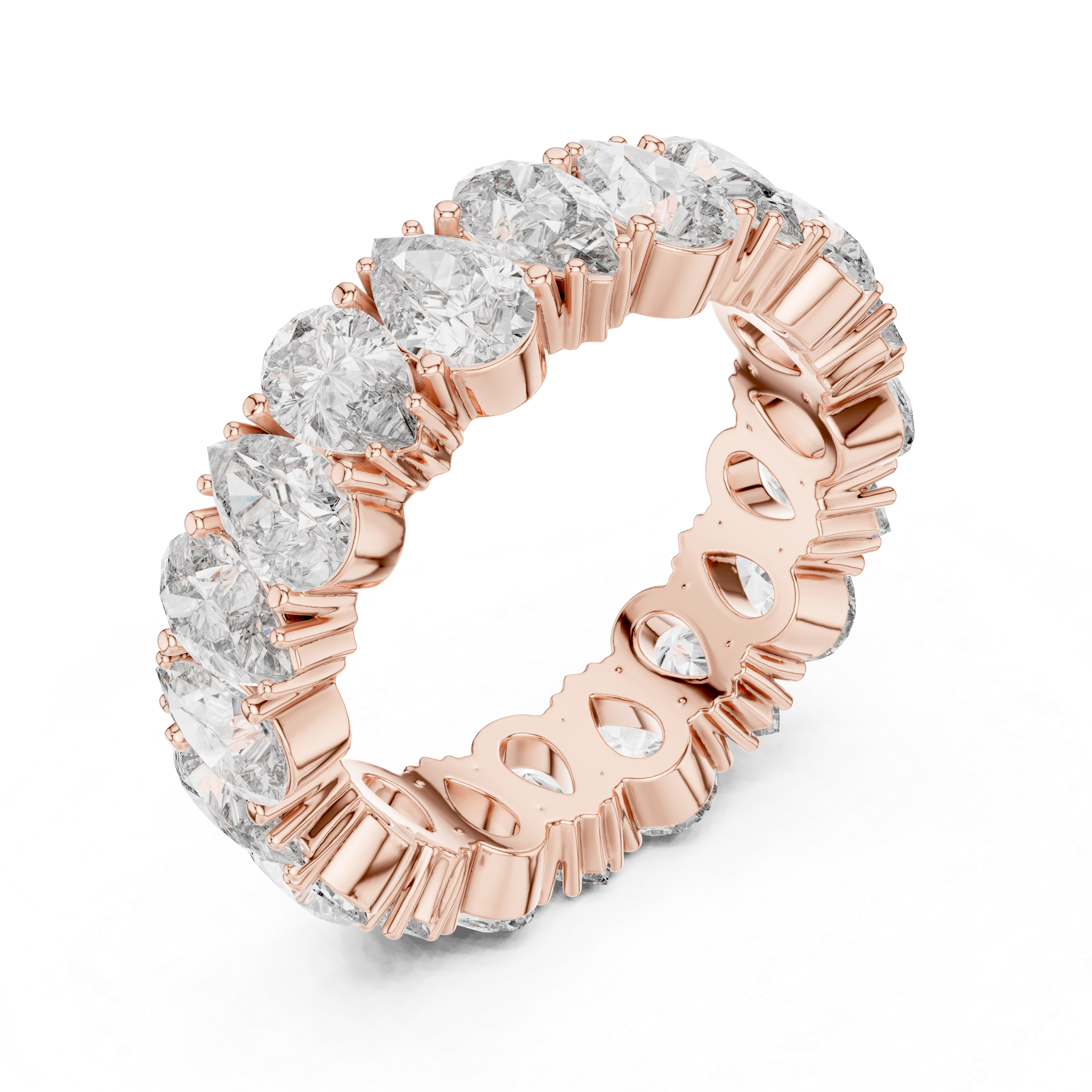 Pear Shape Diamond Eternity Band