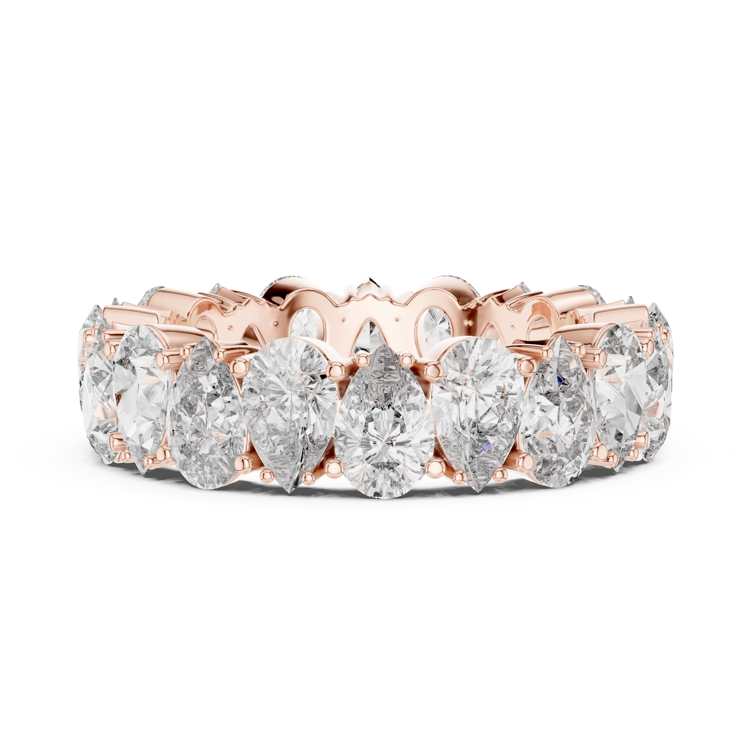 Pear Shape Diamond Eternity Band
