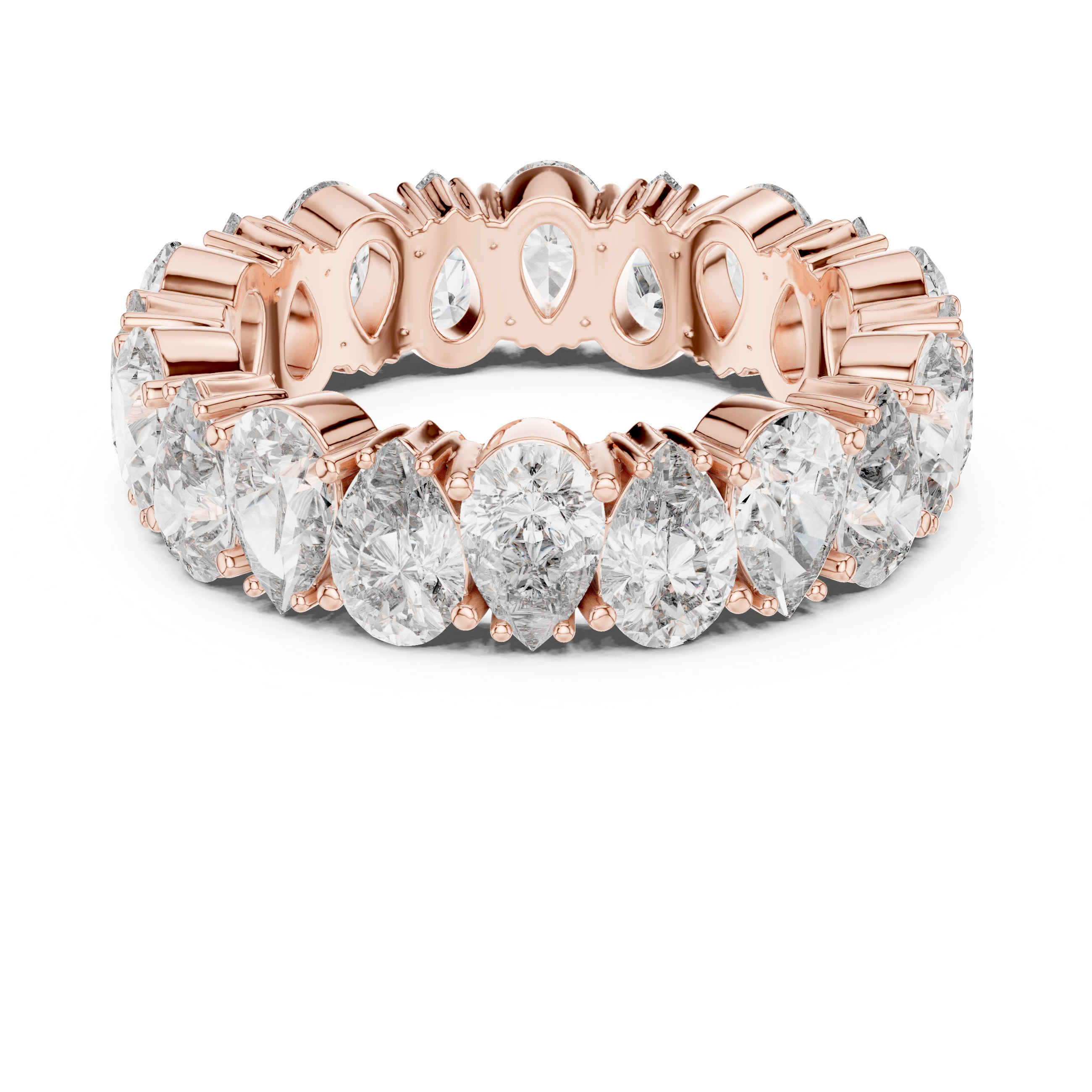 Pear Shape Diamond Eternity Band