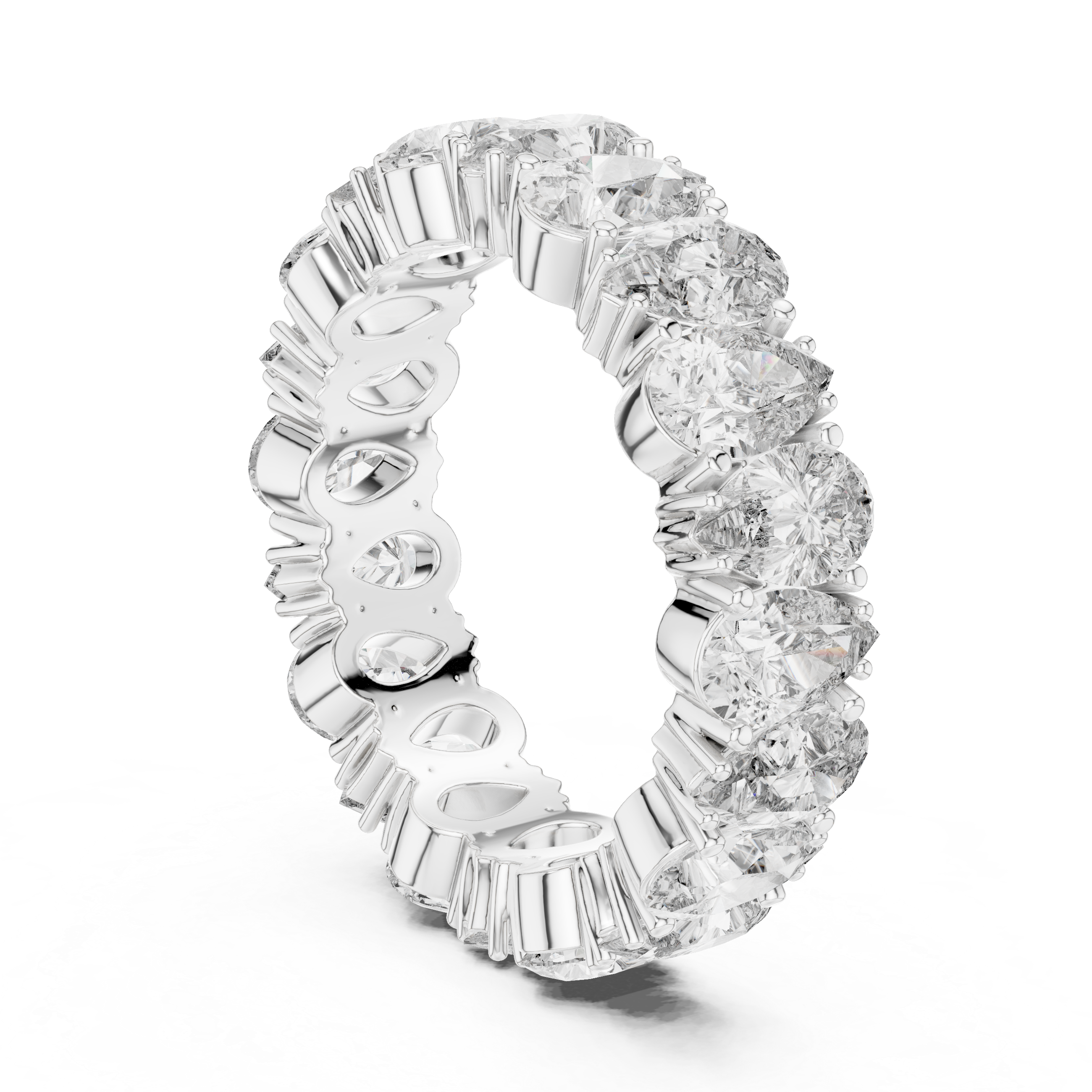 Pear Shape Diamond Eternity Band