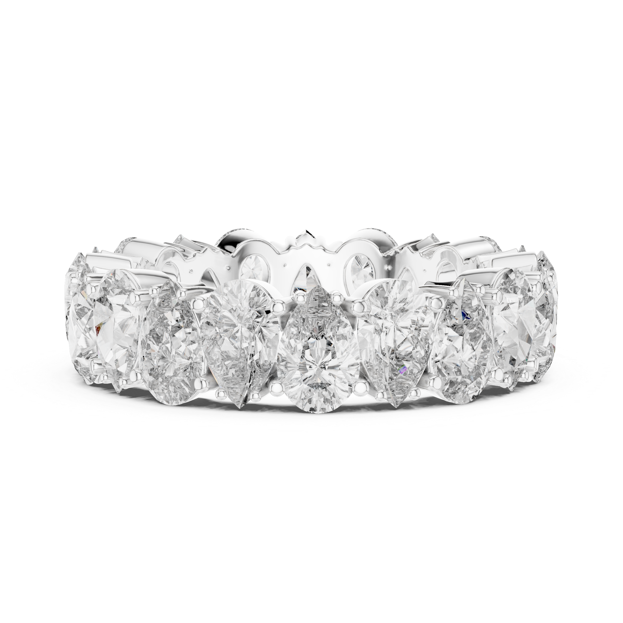 Pear Shape Diamond Eternity Band