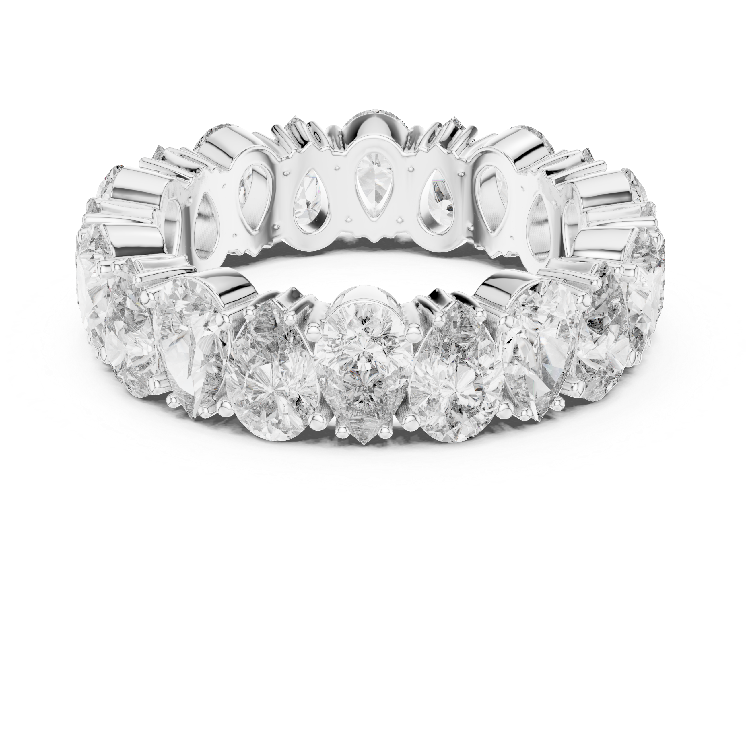 Pear Shape Diamond Eternity Band