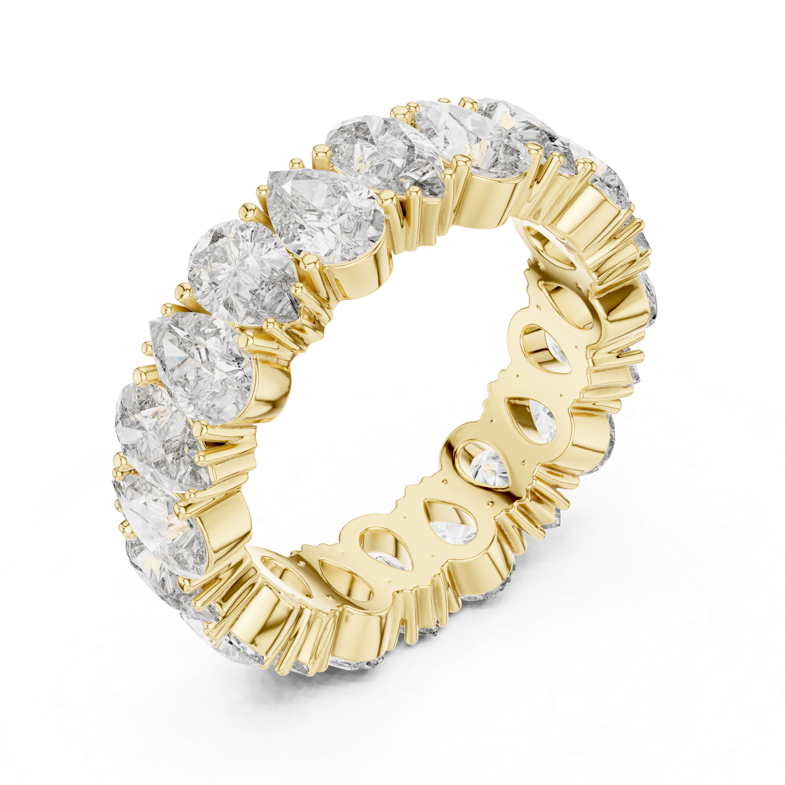Pear Shape Diamond Eternity Band