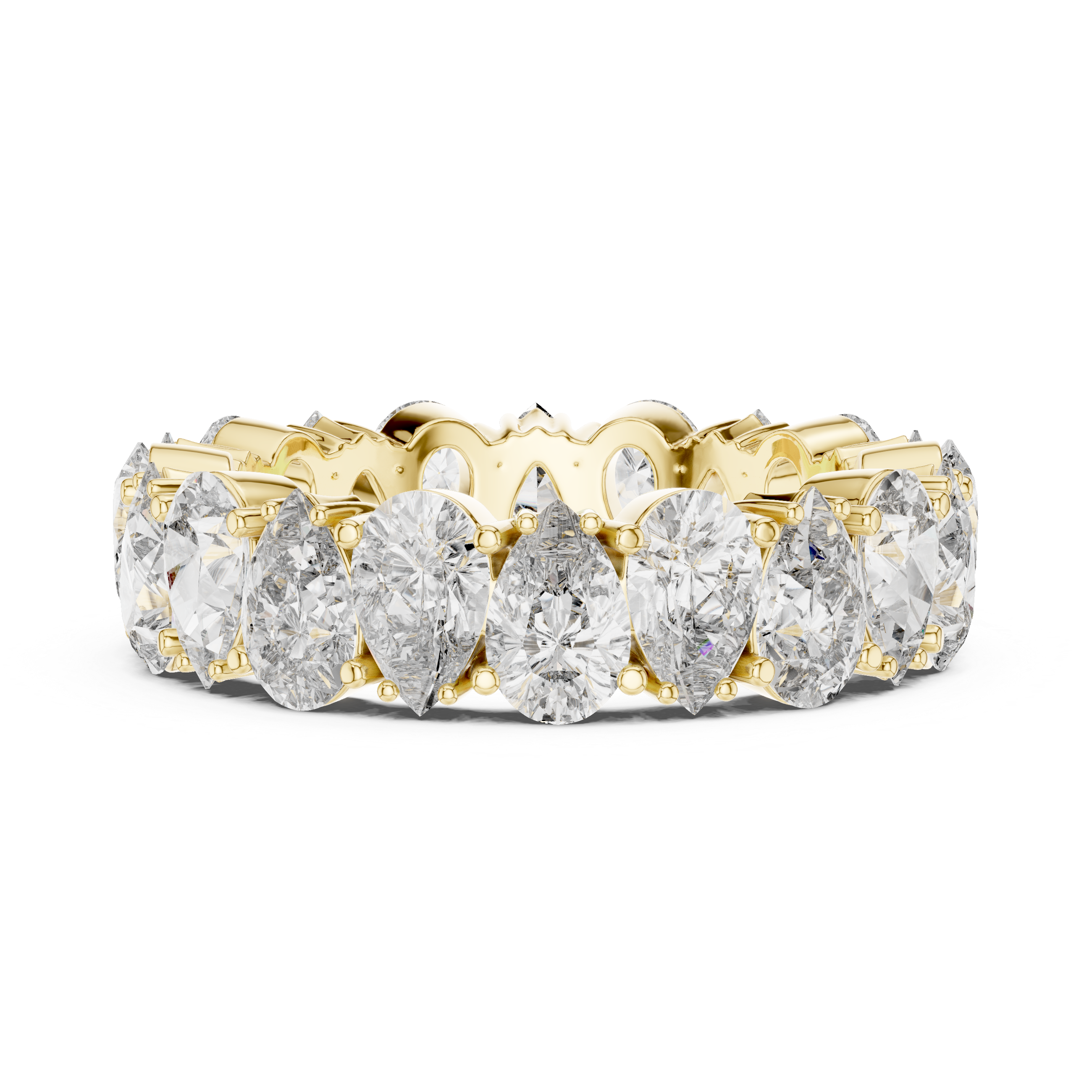 Pear Shape Diamond Eternity Band