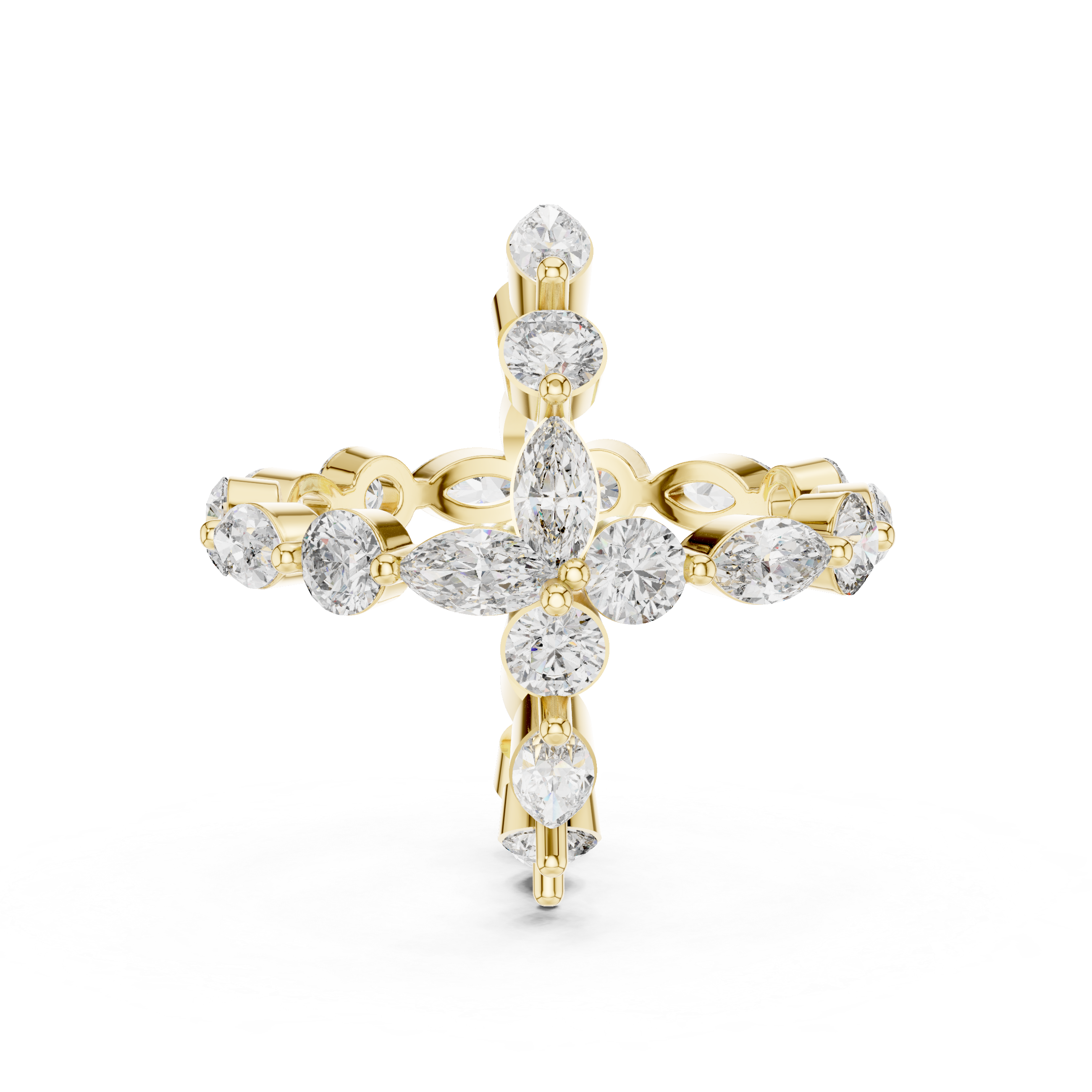 Marquise and Round Diamond Eternity Band