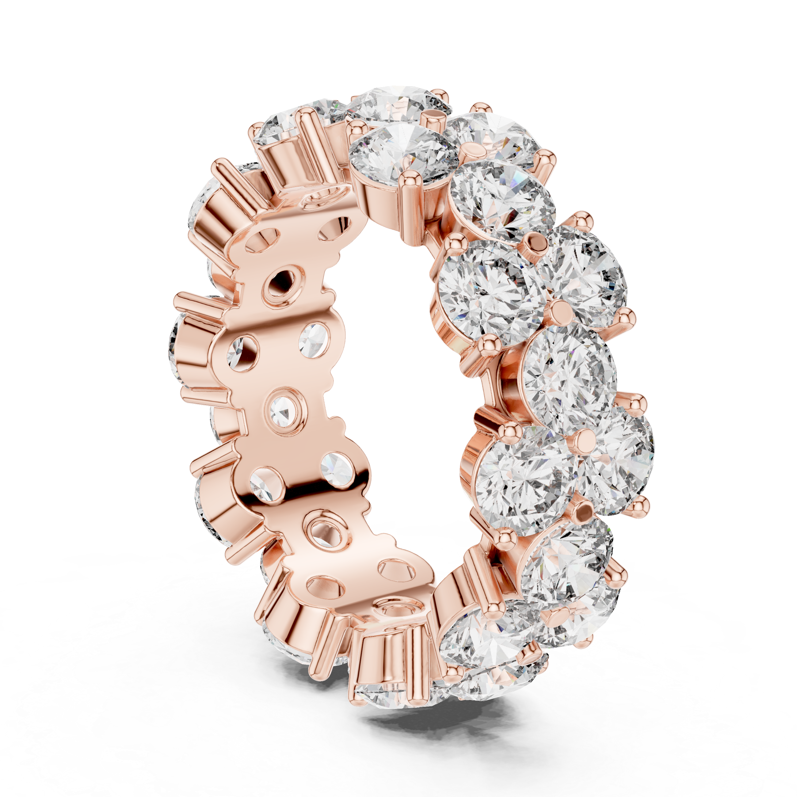Round Cut Diamond Eternity Band