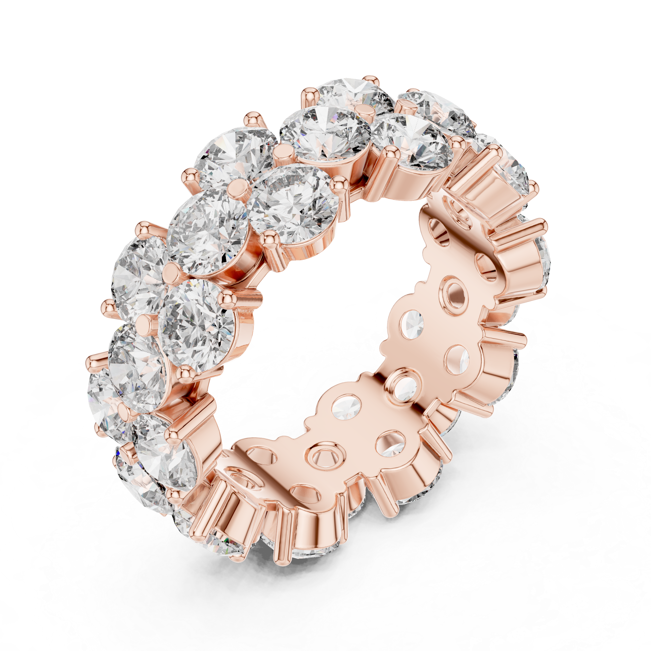 Round Cut Diamond Eternity Band